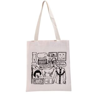 g2tup fle tv show inspired gift reusable canvas tote bag handbag tv show merchandise shopping bag