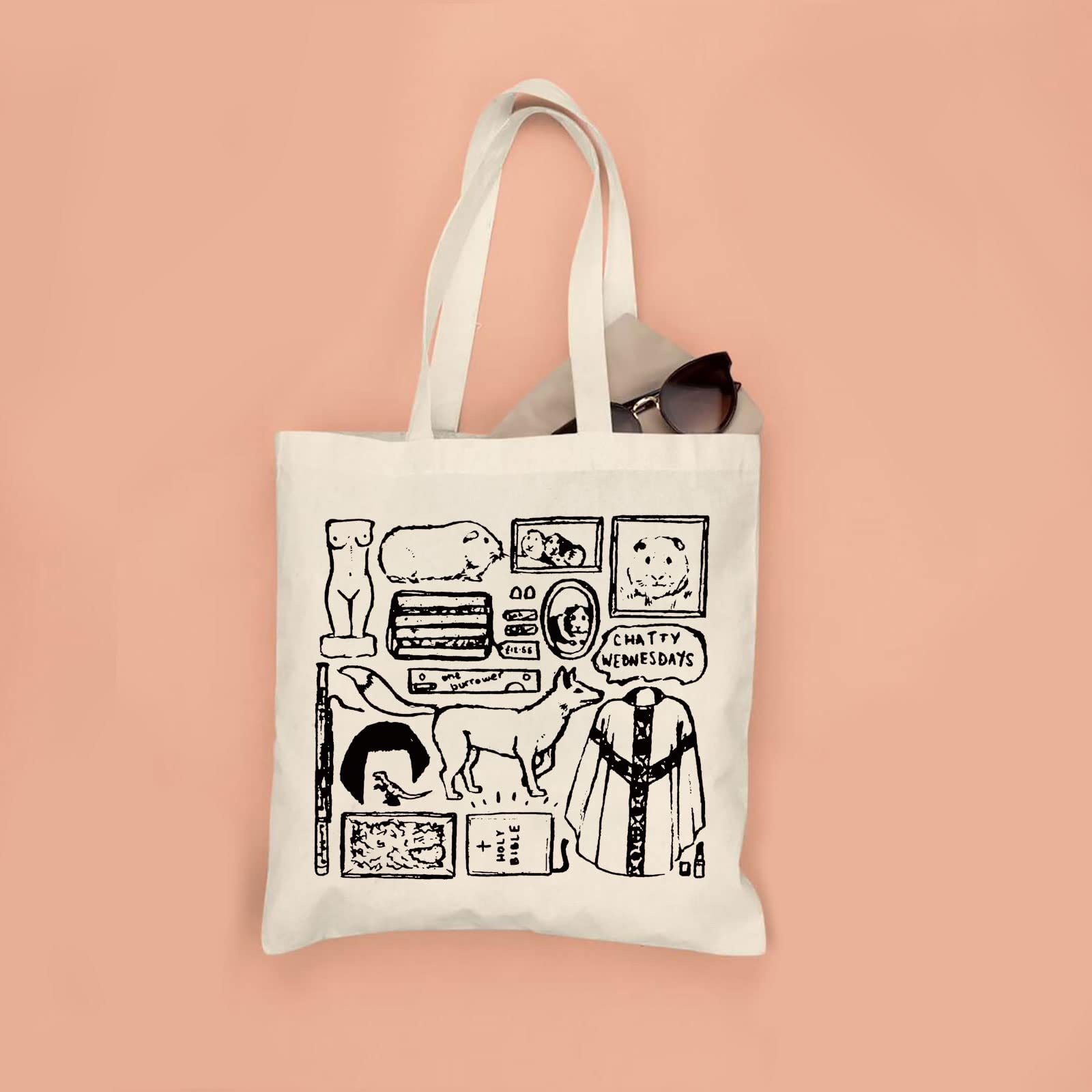 G2TUP Fle TV Show Inspired Gift Reusable Canvas Tote Bag Handbag TV Show Merchandise Shopping Bag