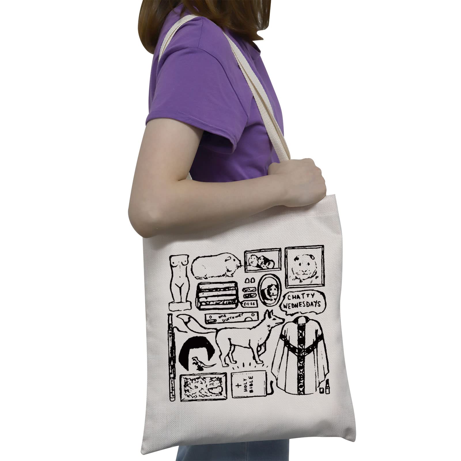 G2TUP Fle TV Show Inspired Gift Reusable Canvas Tote Bag Handbag TV Show Merchandise Shopping Bag