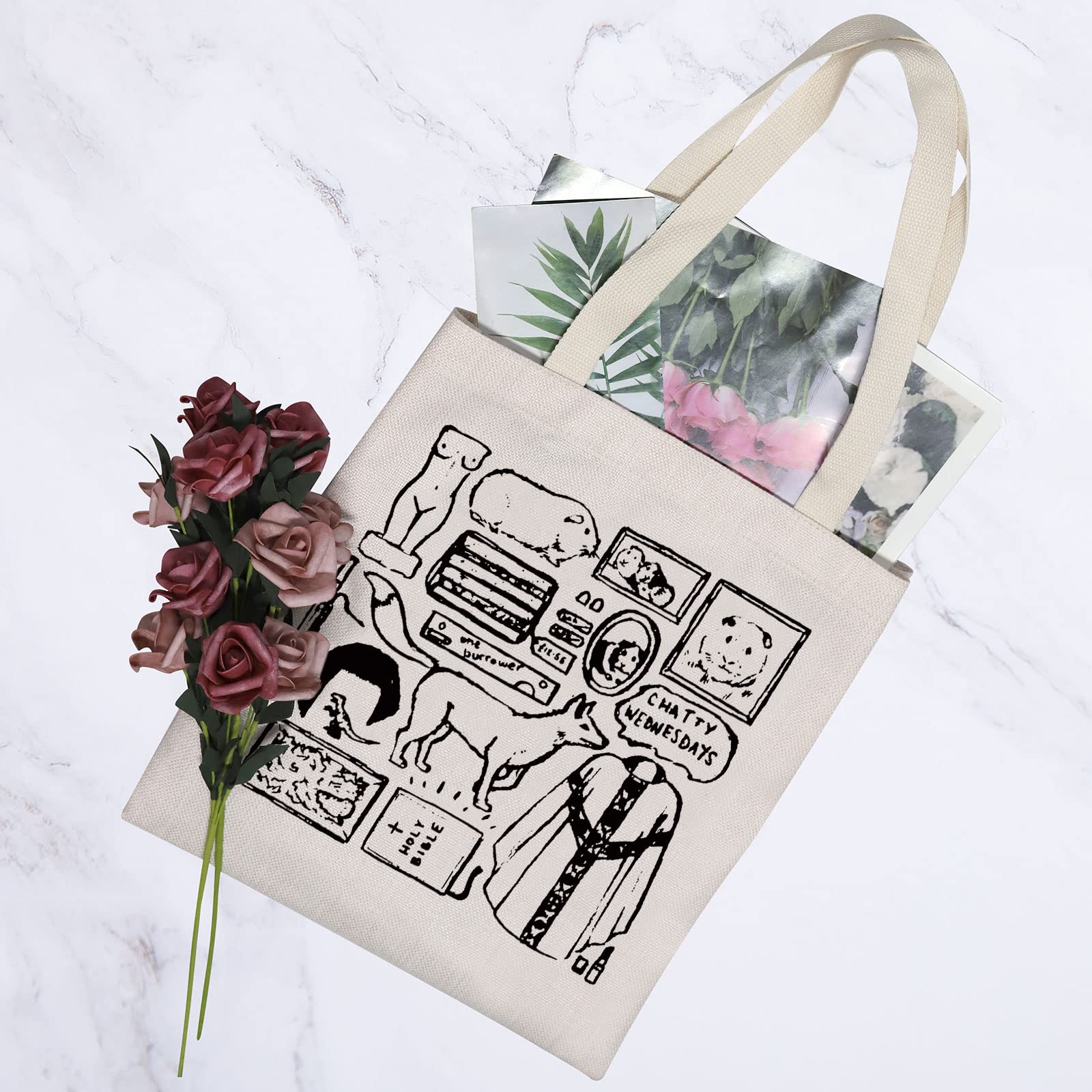 G2TUP Fle TV Show Inspired Gift Reusable Canvas Tote Bag Handbag TV Show Merchandise Shopping Bag