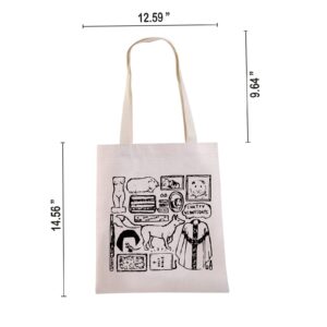 G2TUP Fle TV Show Inspired Gift Reusable Canvas Tote Bag Handbag TV Show Merchandise Shopping Bag