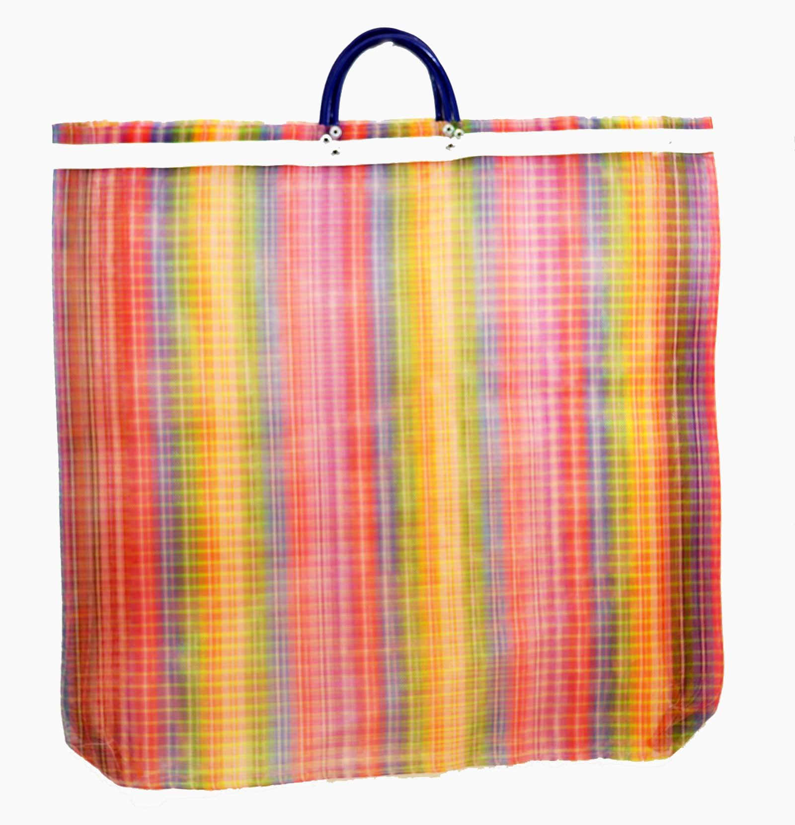 Laredo Import Set of 3, Mexican Tote Grocery/Beach Bags, 23 Inches High by 25.5 Inches Wide. Assorted Colors