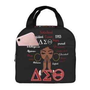 sorority gifts lunch bag for women men insulated lunch box for adult reusable lunch tote bag for work, picnic, travel
