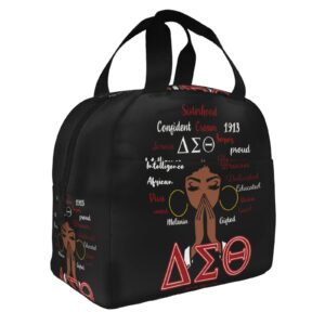 Sorority Gifts Lunch Bag For Women Men Insulated Lunch Box For Adult Reusable Lunch Tote Bag For Work, Picnic, Travel
