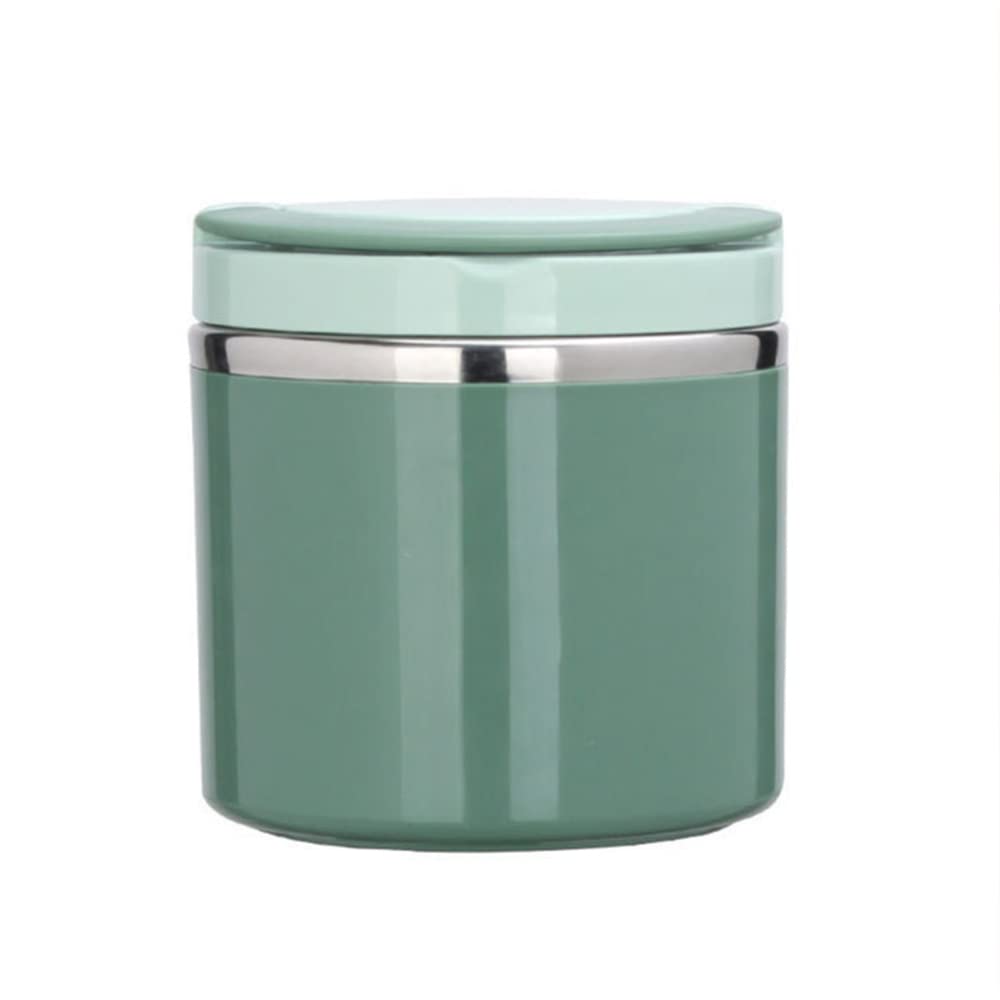 Ptsygantl Food Thermos, 1000ml Soup Thermos, Stainless Steel Bento Box with Handle, Breakfast Cup Soup Storage Container Sealed for Work Travel (Green)