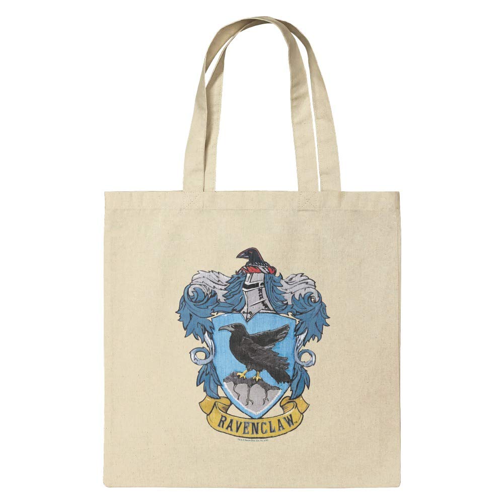 GRAPHICS & MORE Harry Potter Ravenclaw Painted Crest Grocery Travel Reusable Tote Bag