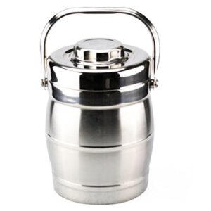thermal lunch box stainless steel double wall food jar hot or cold (2.3 quarts)
