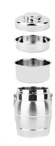 Thermal Lunch Box Stainless Steel Double Wall Food Jar Hot or Cold (2.3 Quarts)