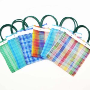 Laredo Import Set of 6, Mini Mexican Tote Favor Bags-7.5 Inches High x 7 Inches Wide. Assorted Colors