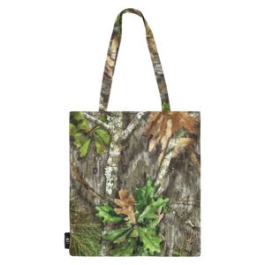 visi-one realtree camo all purpose kitchen reusable grocery tote bag - cloth shopping bag for vegetables and utility bag – (15" x 16")