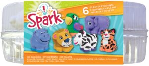 colorbok spark plaster value pack zoo, multicolor