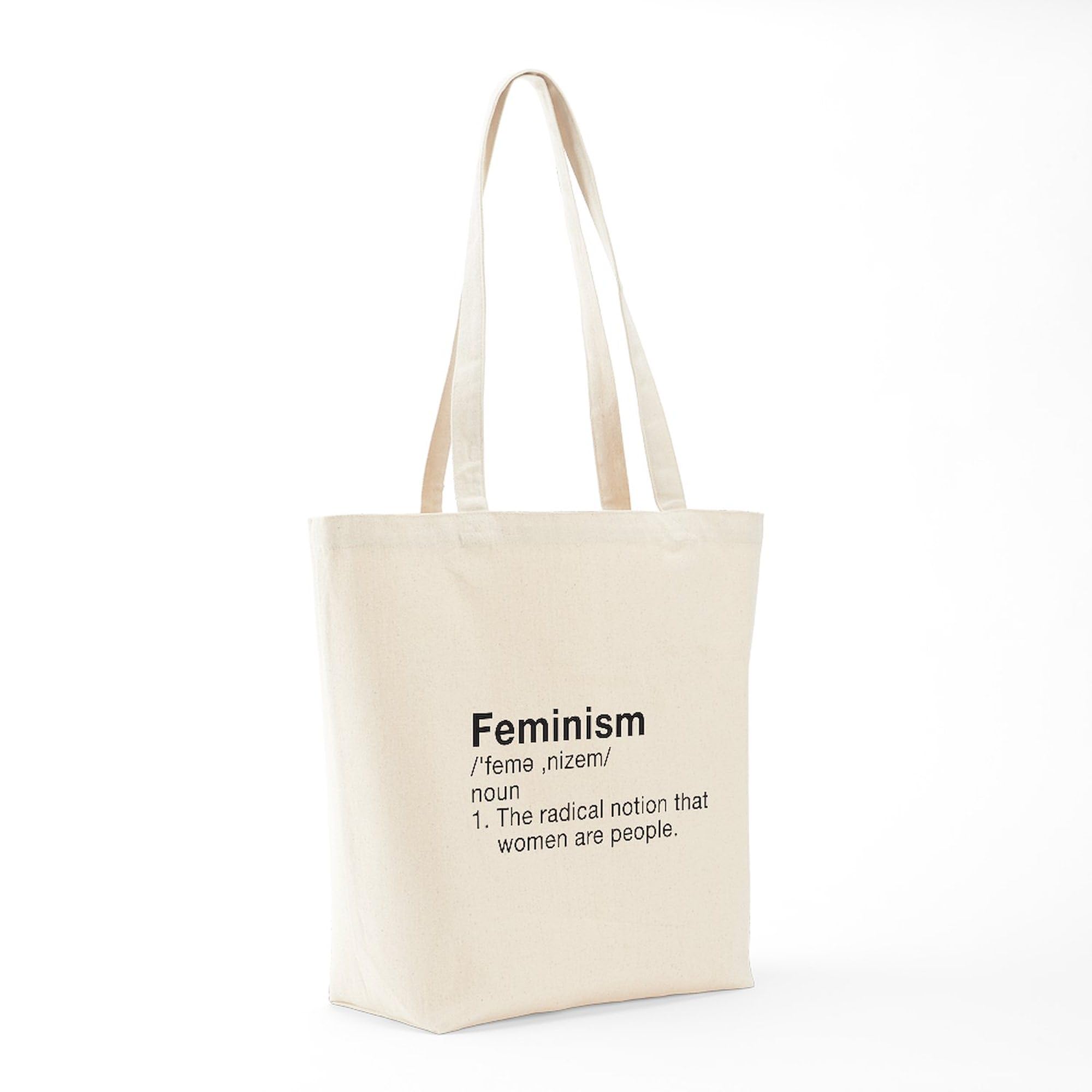 CafePress Feminism Definition Tote Bag Canvas Tote Shopping Bag