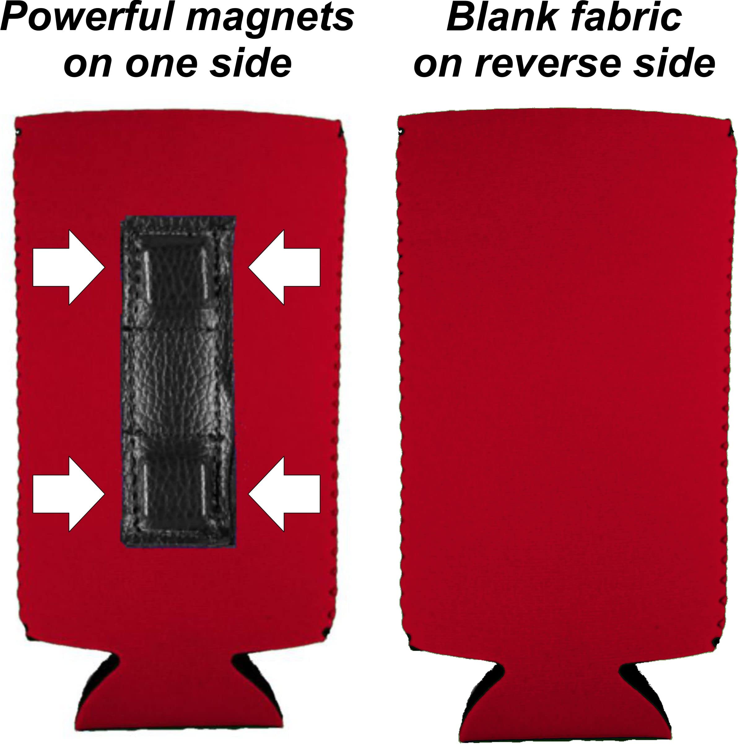 Blank Magnetic Slim Can Coolie (Various, 6 Pack)