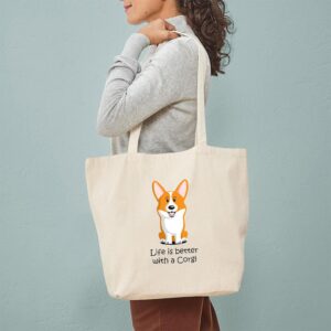 CafePress Pembroke Welsh Corgi Tote Bag Canvas Tote Shopping Bag