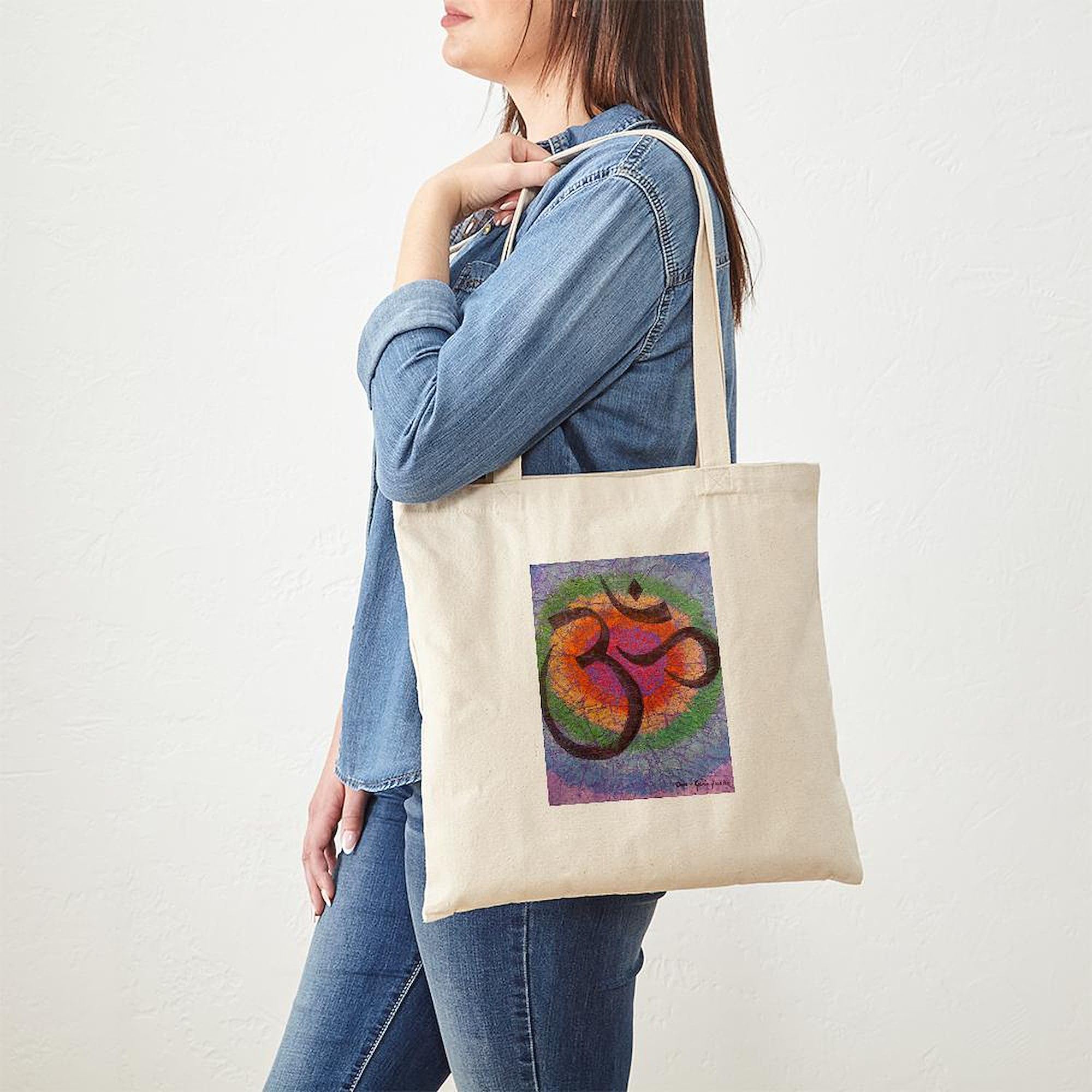 CafePress Chakra Inspired Om Tote Bag Canvas Tote Shopping Bag