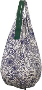 marna s460f shupatto compact bag, drop (flower pattern), eco bag, shupat, foldable, vertical type, durable