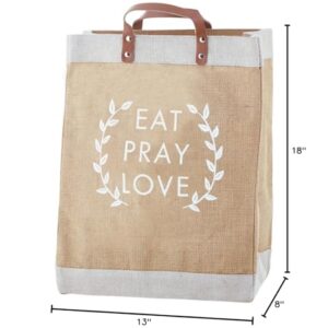 Santa Barbara Design Studio Hold Everything Market Tote Bag, 13" x 18", Eat Pray Love