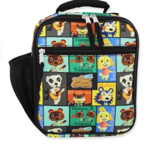 Nintendo Animal Crossing Kids Soft Insulated School Lunch Box (One Size, Black)