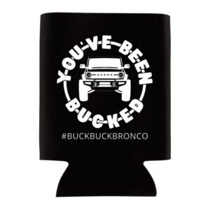 You've Been Bucked Can Cozie Holder | Bulk 20 Pack | Collapsible Foam Can Cozie Holder | Buck Buck Bronco | #BuckBuckBronco #BuckYeah