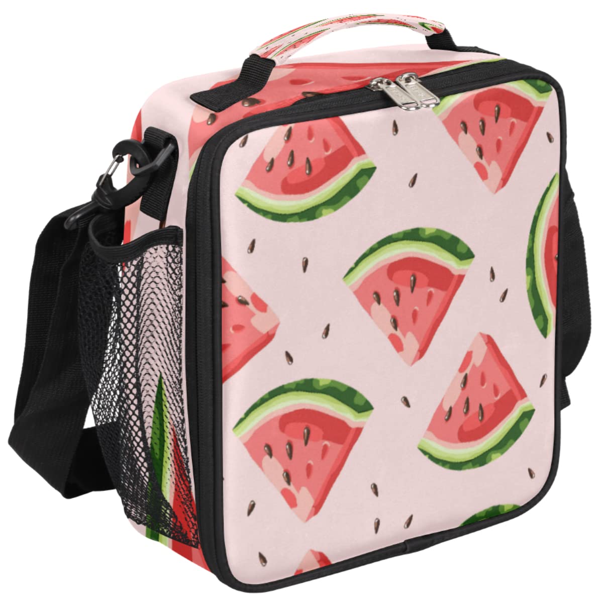 Lunch Box for Kids Girls Boys Watermelon Lunch Bags for Teens Insulated Lunch boxes for School, Work, Picnic, Summer Fruit Cooler Tote Bag with Adjustable Shoulder Strap