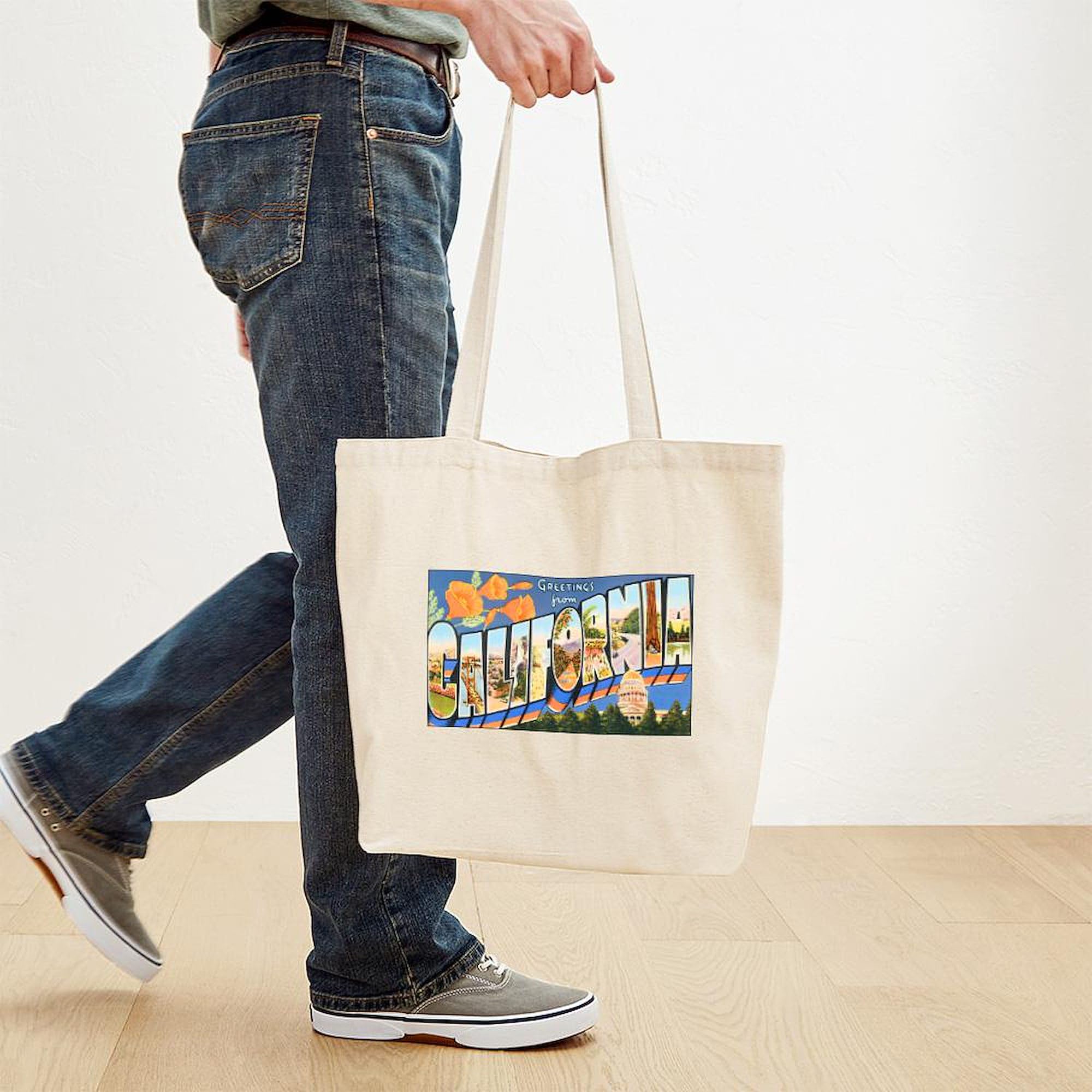 CafePress California Greetings Tote Bag Canvas Tote Shopping Bag