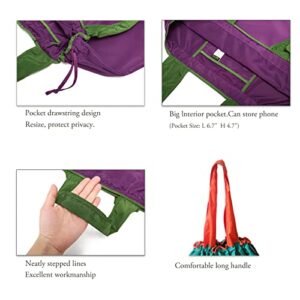 Found Notice Draw-String Reusable Grocery Shopping Bags,Foldable Tote Handles Heavy Duty,Machine Washable,Gift Bag 3Pack.