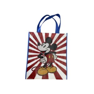 disney's mickey mouse patriotic usa fourth of july large reusable tote bag … mullticolored