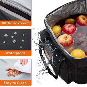 Large Cooler Bag 15L Insulated Lunch Bag 25 Cans Portable Cooler Bag/Lunch Box with Insulated Layer for Picnic, Beach, Work, and Travel hot and Cold Storage Leakproof