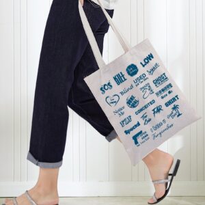 BWWKTOP Singer Album Canvas Tote Bag Singer Fans Gift Music Album Tote Bag For Singer Fans(SOS TG)