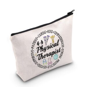 pofull physical therapist graduation gift physical therapist cosmetic bag pt gift therapist appreciation gift (physical therapist bag)