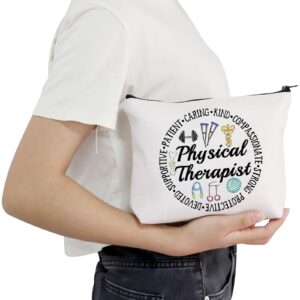 POFULL Physical Therapist Graduation Gift Physical Therapist Cosmetic Bag PT Gift Therapist Appreciation Gift (Physical Therapist bag)