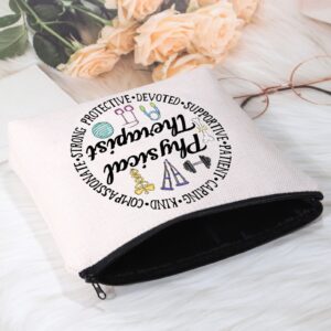 POFULL Physical Therapist Graduation Gift Physical Therapist Cosmetic Bag PT Gift Therapist Appreciation Gift (Physical Therapist bag)