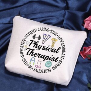 POFULL Physical Therapist Graduation Gift Physical Therapist Cosmetic Bag PT Gift Therapist Appreciation Gift (Physical Therapist bag)