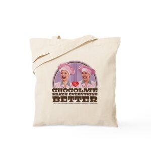 CafePress I Love Lucy: Chocolate Makes Everything B Tote Bag Canvas Tote Shopping Bag