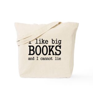 cafepress i like big books and i cannot tote bag canvas tote shopping bag