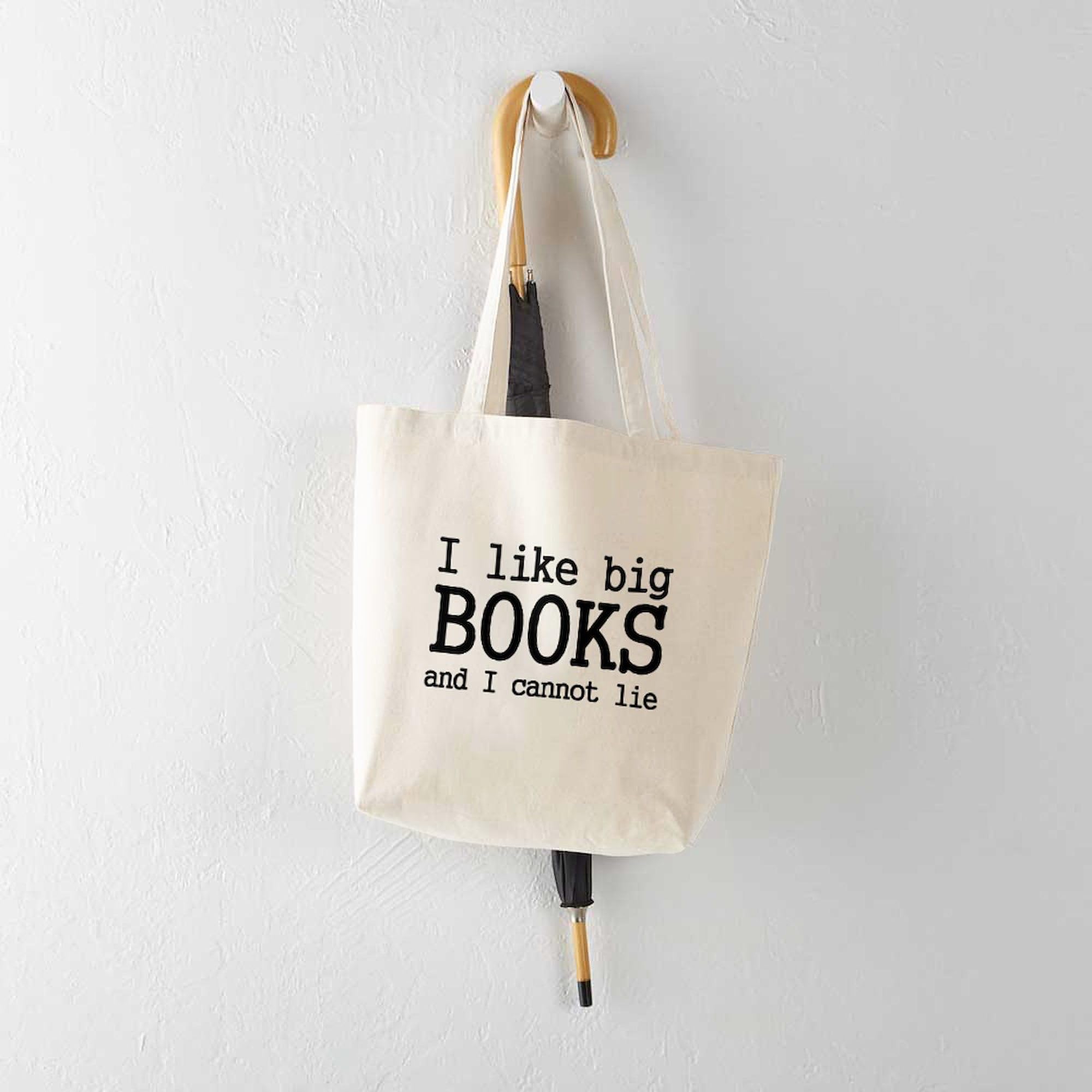 CafePress I Like Big Books And I Cannot Tote Bag Canvas Tote Shopping Bag