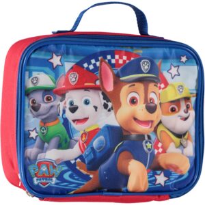 nickelodeon paw patrol lunch bag lunchbox (blue on red)