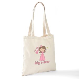 CafePress I'm The Big Sister Princess Tote Bag Canvas Tote Shopping Bag