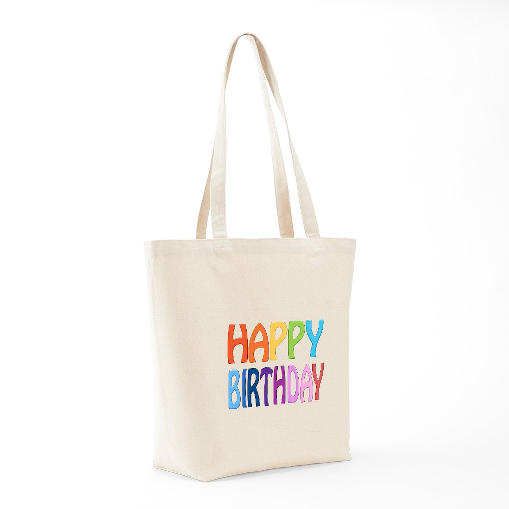 CafePress Happy Birthday Happy Tote Bag Canvas Tote Shopping Bag