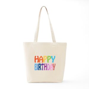 CafePress Happy Birthday Happy Tote Bag Canvas Tote Shopping Bag