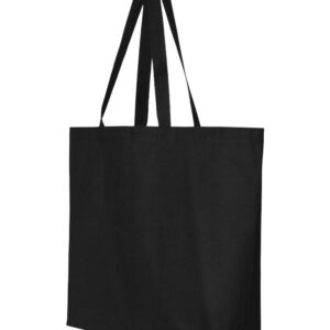 shop4ever Personalized Custom Design Your Own Jumbo Heavy Canvas Tote Reusable Shopping Bag 10 oz Black 1 Pack