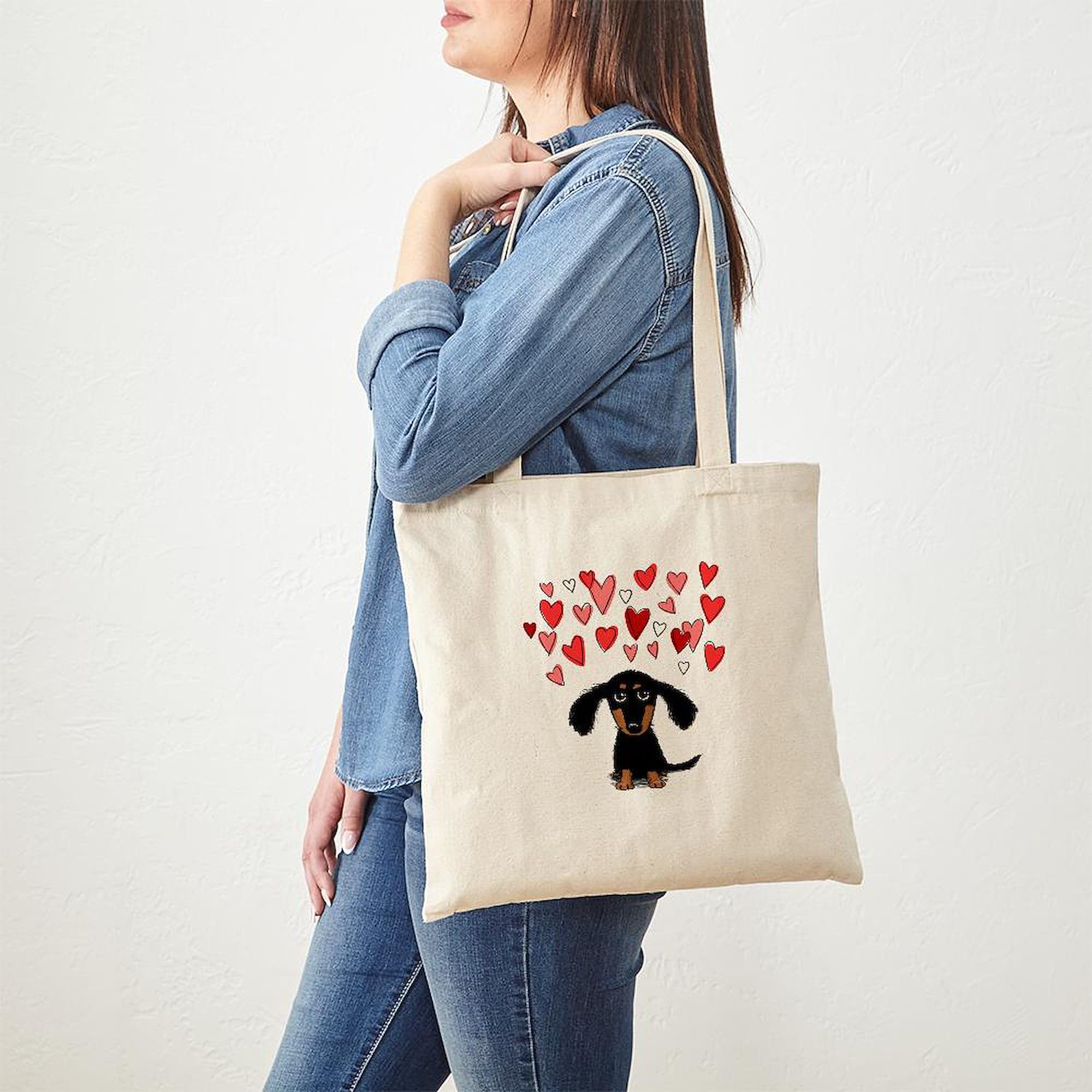 CafePress Cute Dachshund Tote Bag Canvas Tote Shopping Bag