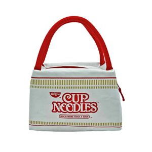 nissin cup noodles cup noodles insulated lunch bag, white
