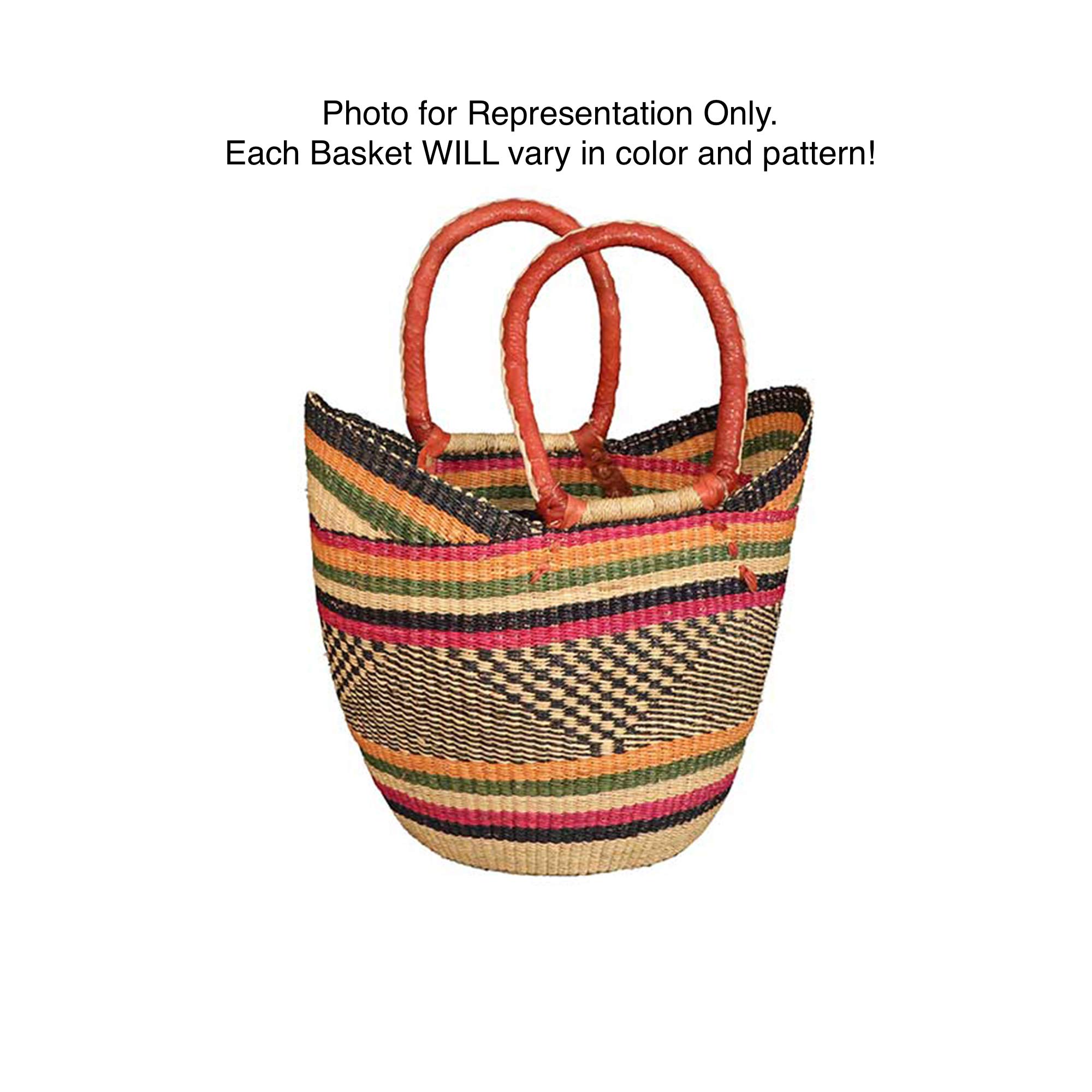 AFRICAN MARKET BASKET Shopping Tote, 1 EA