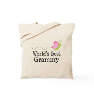 cafepress world's best grammy tote bag canvas tote shopping bag
