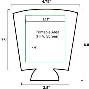 Blank Neoprene Pint Glass Coolie (12 Pack, White)