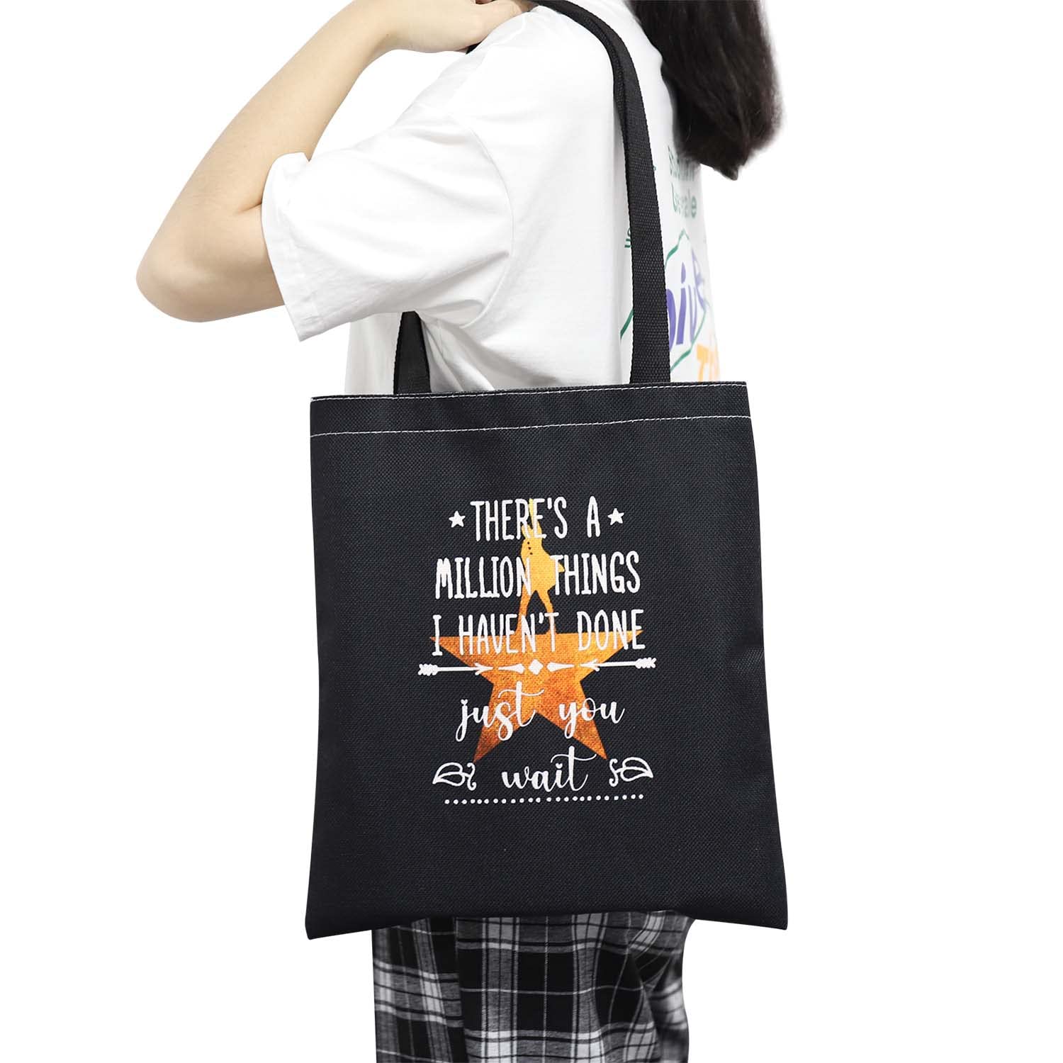 BDPWSS Musical Gifts There's a Million Things I Haven't Done But Just You Wait Musical tote Bag (A million things TGbl)