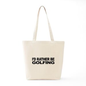 CafePress I'd Rather Be Golfing Tote Bag Canvas Tote Shopping Bag