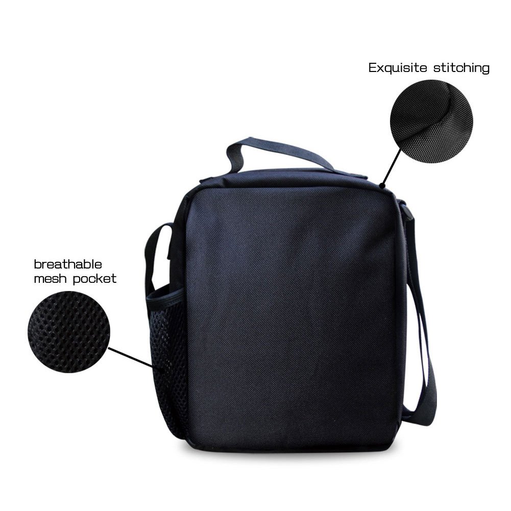 doginthehole Ice Hockey Lunchbox Student Portable Travel Tote Insulated Lunch Bag