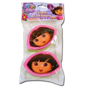 dora the explorer snack n store food storage container